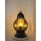 Znicz LED Szklany Grafitowy 32 cm – Nowoczesny i Elegancki - kopia