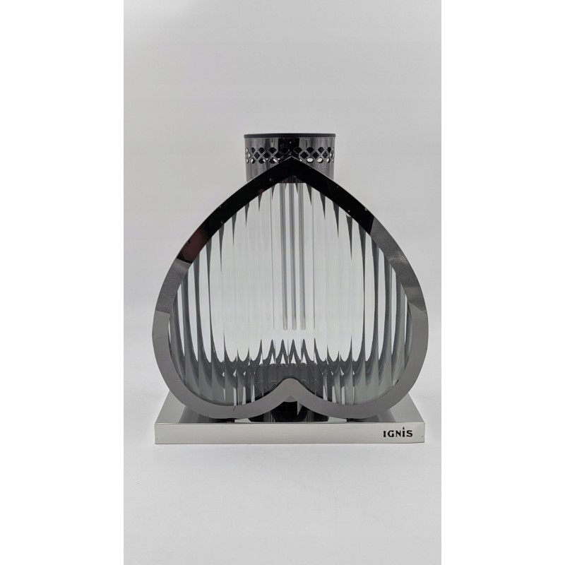 Lampion solarny metalowy czarny 29cm