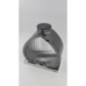 Lampion solarny metalowy czarny 29cm