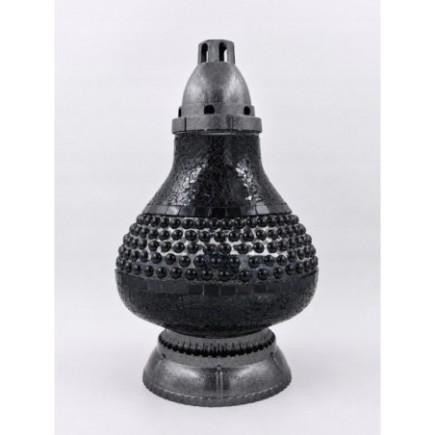 Znicz Witraż Karafa Koral Black – elegancki znicz dekoracyjny