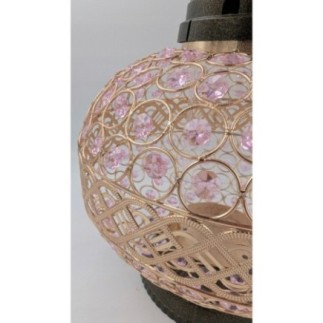 ZNICZ BIG WAZA – elegancki znicz ozdobny z kryształkami | 36 cm