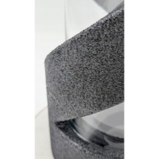 Znicz Elegancki Żywiczny 27 cm Czarny Znicz na Cmentarz Artystyczny Nastro