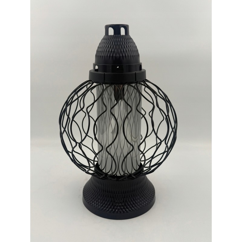LAMPION DEKORACYJNY CZARNY 39 CM – elegancja i nowoczesny design