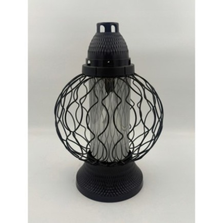 LAMPION DEKORACYJNY CZARNY 39 CM – elegancja i nowoczesny design