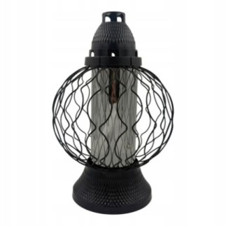 LAMPION DEKORACYJNY CZARNY 39 CM – elegancja i nowoczesny design