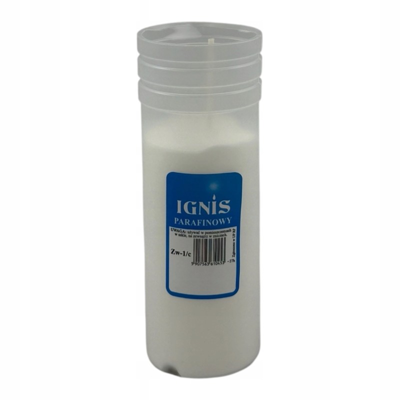 Wkład parafinowy do zniczy IGNIS – 13 cm | Zestaw 22 sztuki