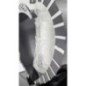 Znicz Nagrobkowy ZC7 SZKŁO MROŻONE Serce Srebrny 31cm 1KG