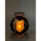 Znicz LED Premium – Elegancki GRANAT z Panelem Solarnym