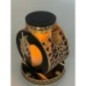 Znicz LED Premium – Elegancki GRANAT z Panelem Solarnym