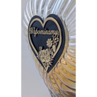 ZNICZ DUŻE SERCE WSPOMINAMY 41 CM