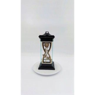 Kapliczka czarno-złota 24,5CM RÓŻA