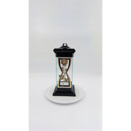 Kapliczka czarno-złota 24,5CM RÓŻA
