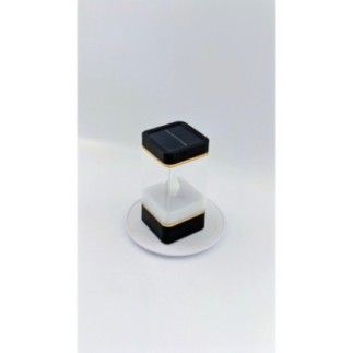 ZNICZ SOLARNY LED CZARNO-ZŁOTY 20CM