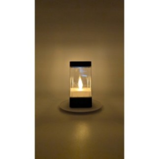 ZNICZ SOLARNY LED CZARNO-ZŁOTY 20CM
