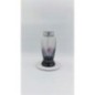 Znicz SOLARNY ZP 593 CAŁOROCZNY, Grafitowo-srebrny 27 cm - Czerwony płomień
