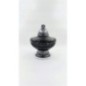 Znicz Witraż Premium Ciężki Waza Ufo 32 cm Czarny