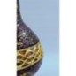 Znicz Lampion Witraż Karafa Mini Karafka Czerwono-Złota