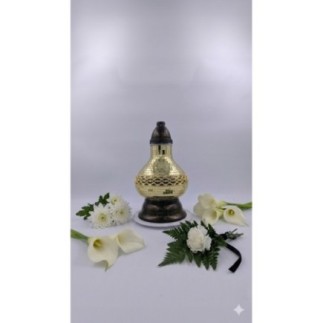 Znicz całoroczny Karafka Decor Metaliczna Złota