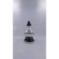 Znicz Całoroczny karafka Decor metaliczna srebro 32cm