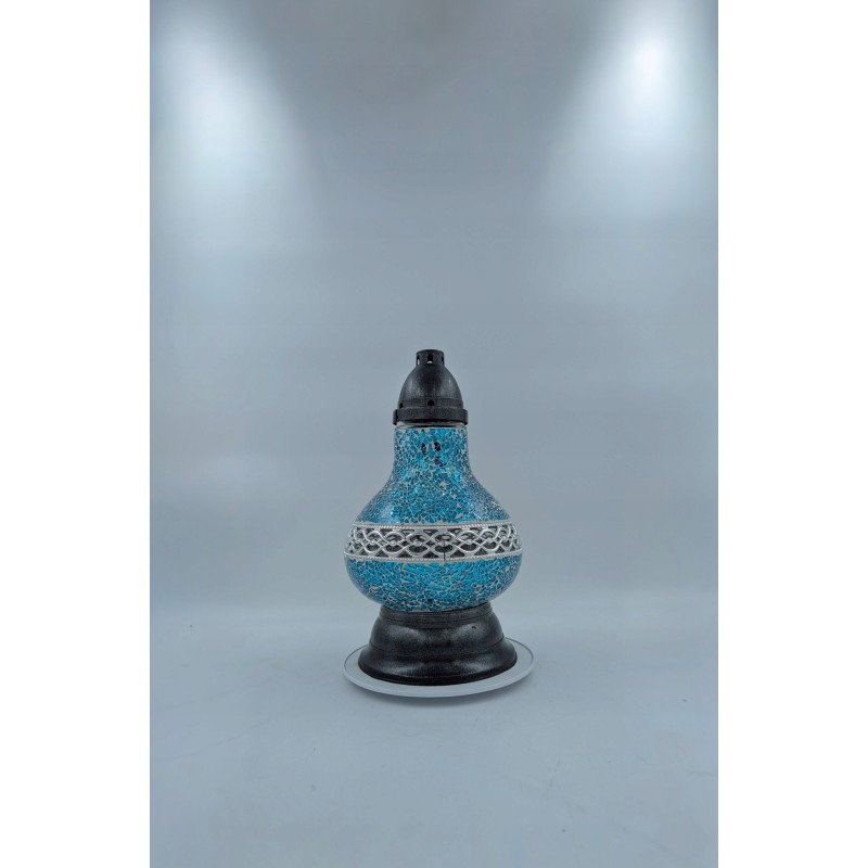 ZNICZ RĘCZNIE ROBIONY KARAFKA DECOR TURKUSOWY 32CM