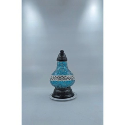 ZNICZ RĘCZNIE ROBIONY KARAFKA DECOR TURKUSOWY 32CM