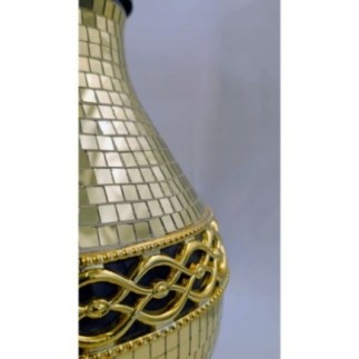 Znicz całoroczny Karafa Decor Metaliczna Złota