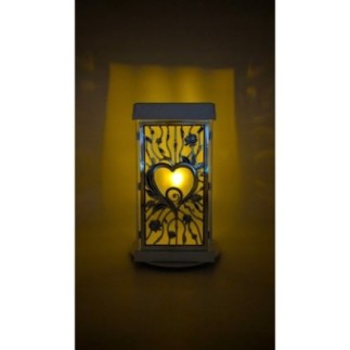 Znicz LED Znicz Polski Biało-srebrny 31 cm czas palenia więcej niż 75 h
