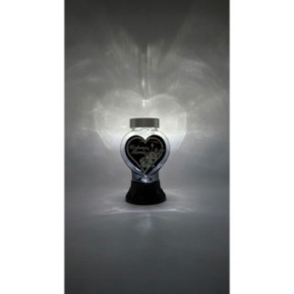 Znicz solarny fotowoltaiczny ZP119 Grafitowy 22cm "Kochanej Mamie"