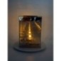 Znicz Solarny Lustrzany Lampion 3D Elegancki na Grób 12x12x17