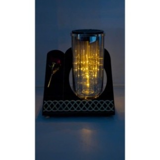 ZNICZ LAMPION SOLAR 3D ZŁOTY